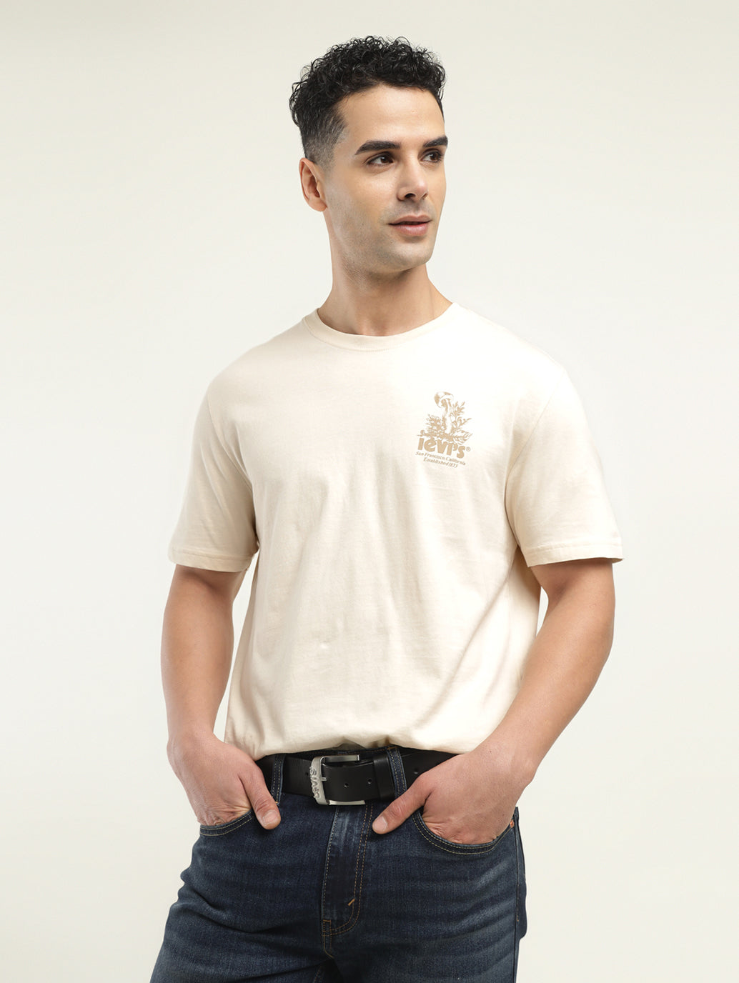 Men's Graphic Print Crew Neck T-Shirt