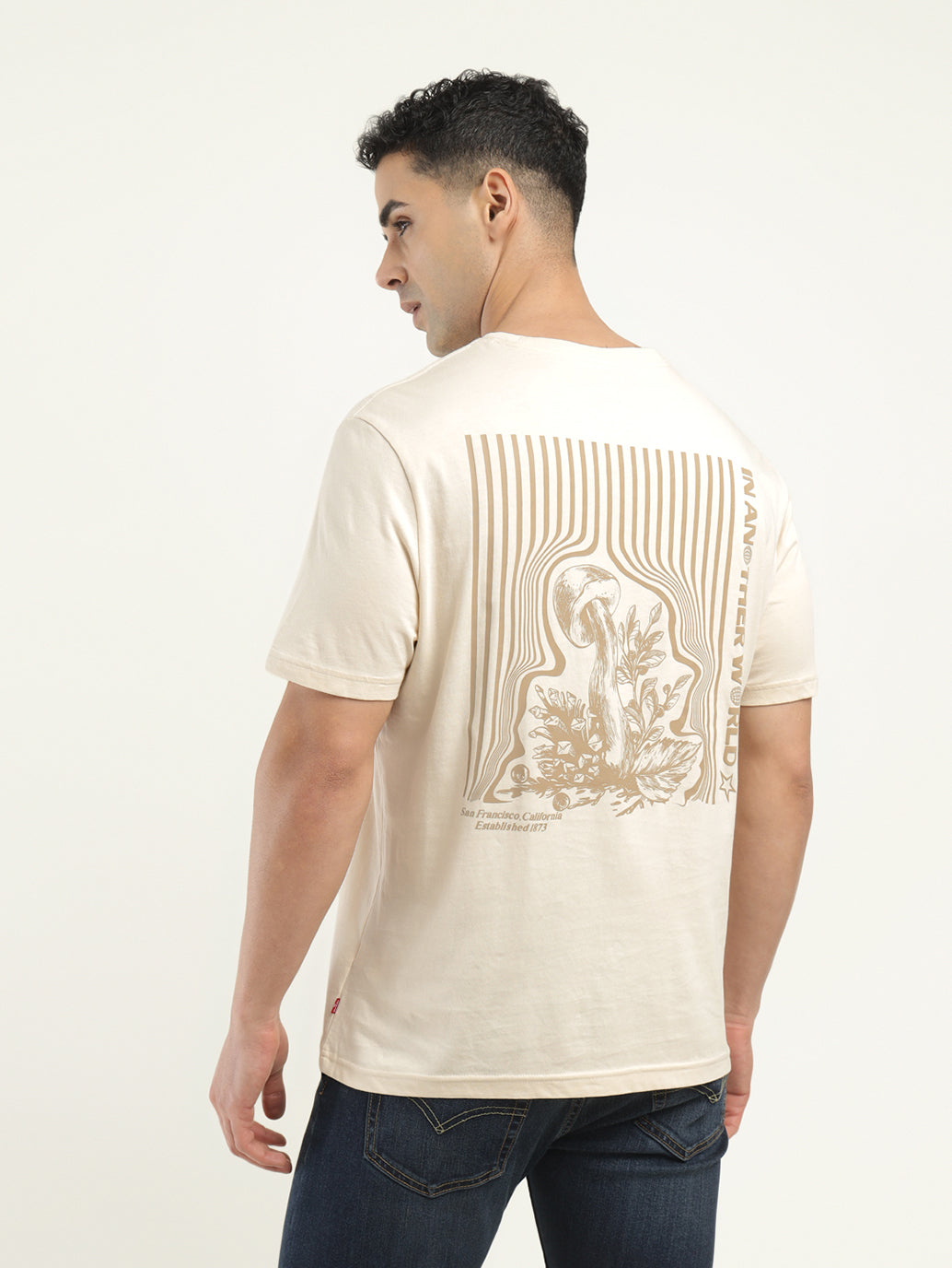 Men's Graphic Print Crew Neck T-Shirt