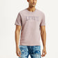 Men's Typographic Print Regular Fit T-Shirt - Front View