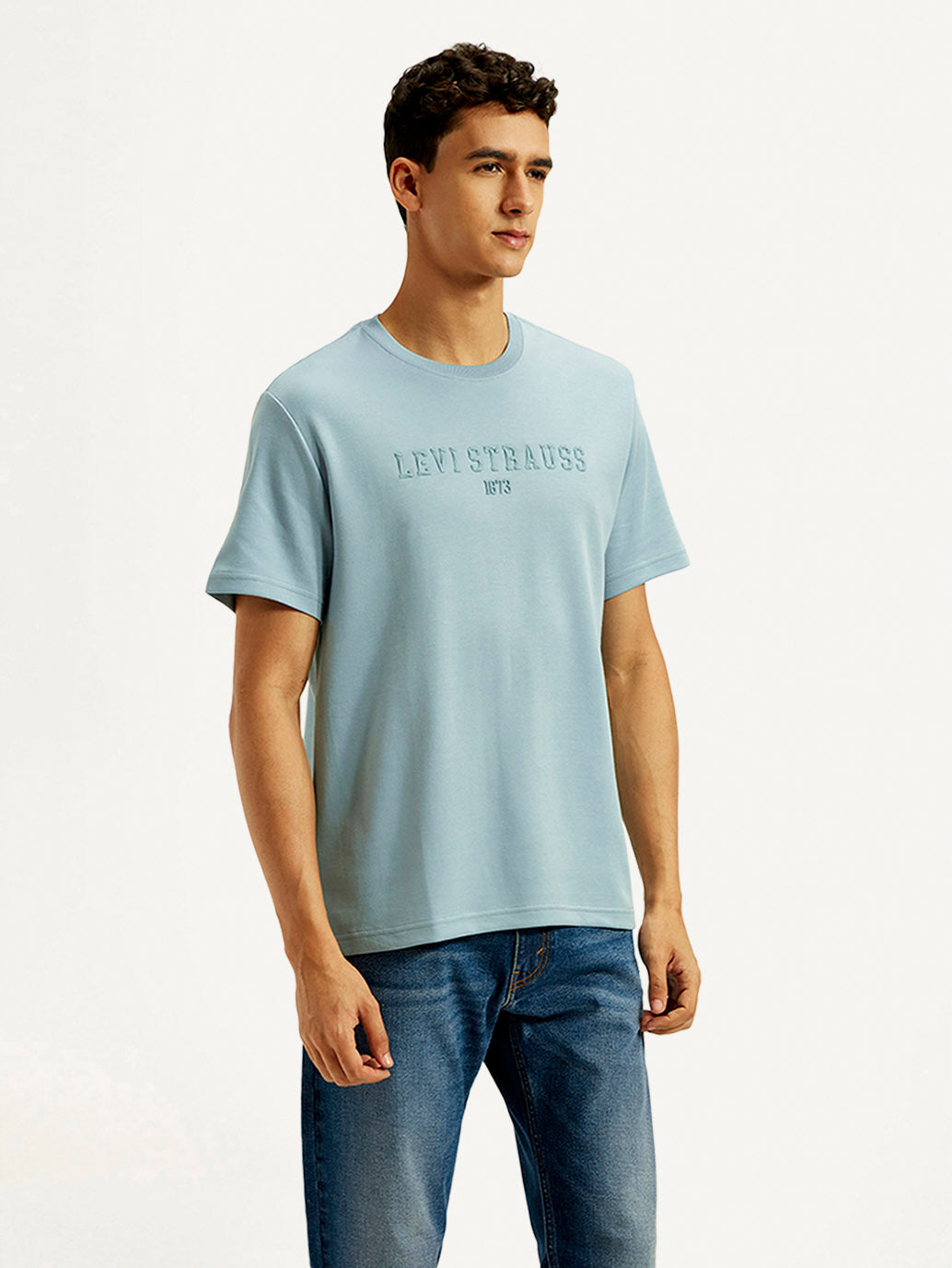 Men's Typography Regular Fit T-Shirt - Side View