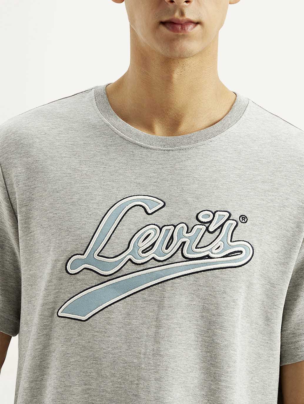 Men's Brand Logo Crew Neck T-shirt - Detail View