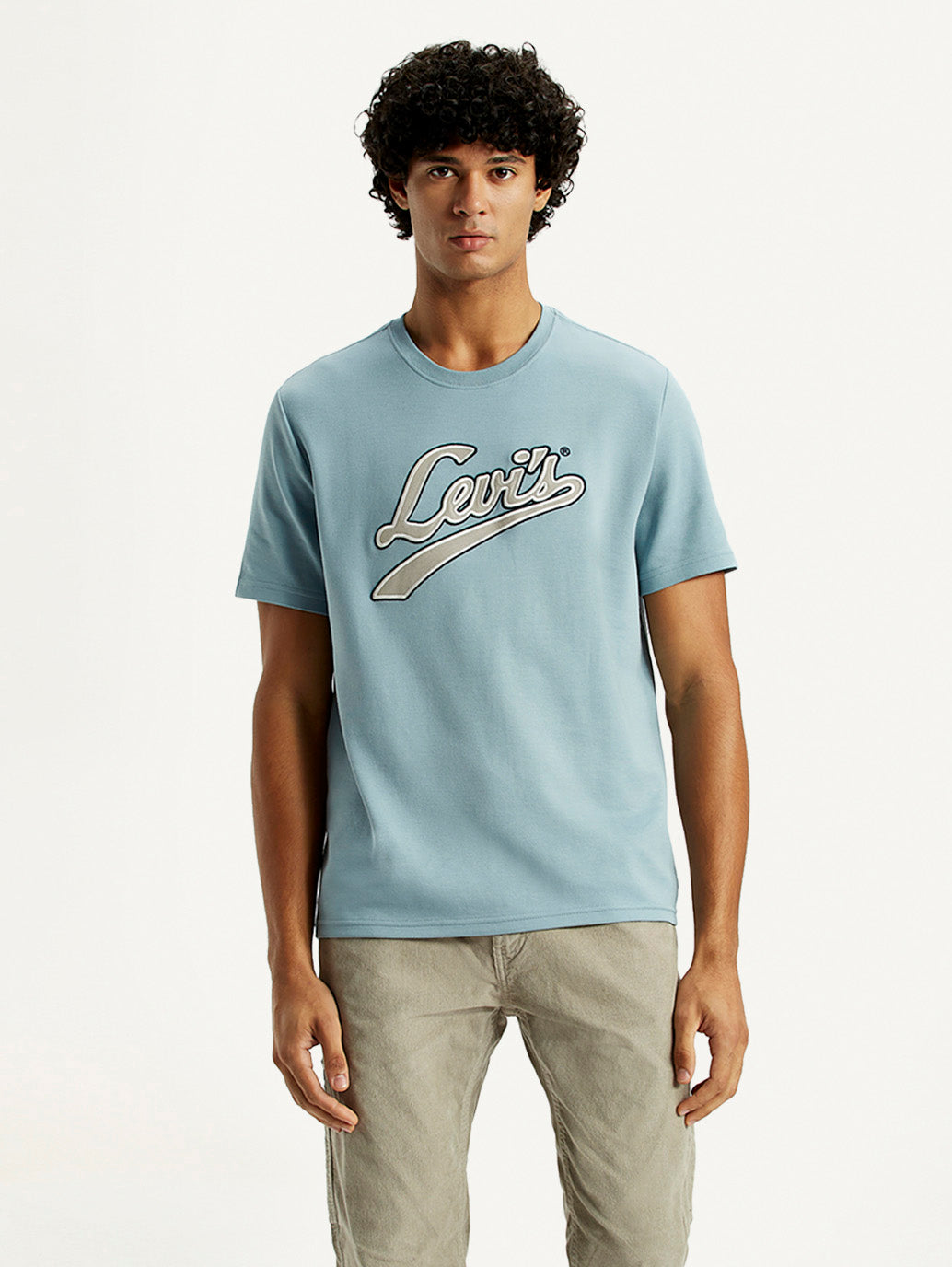 Men's Typography Regular Fit T-Shirt - Front View