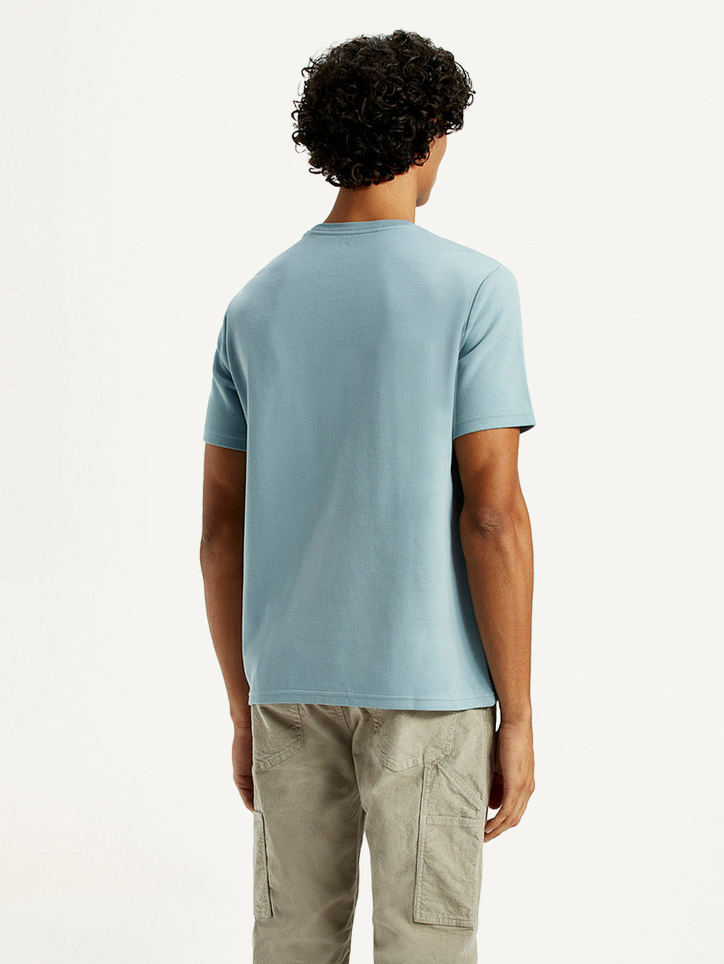 Men's Typography Regular Fit T-Shirt - Back View