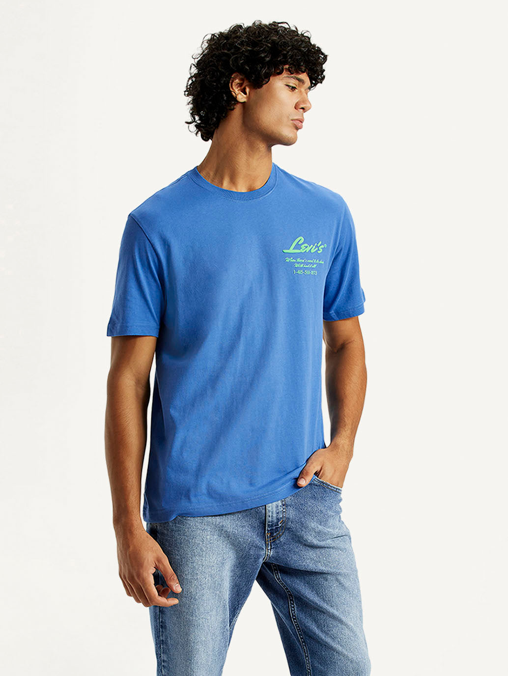 Men's Typography Regular Fit T-Shirt - Styleshot View