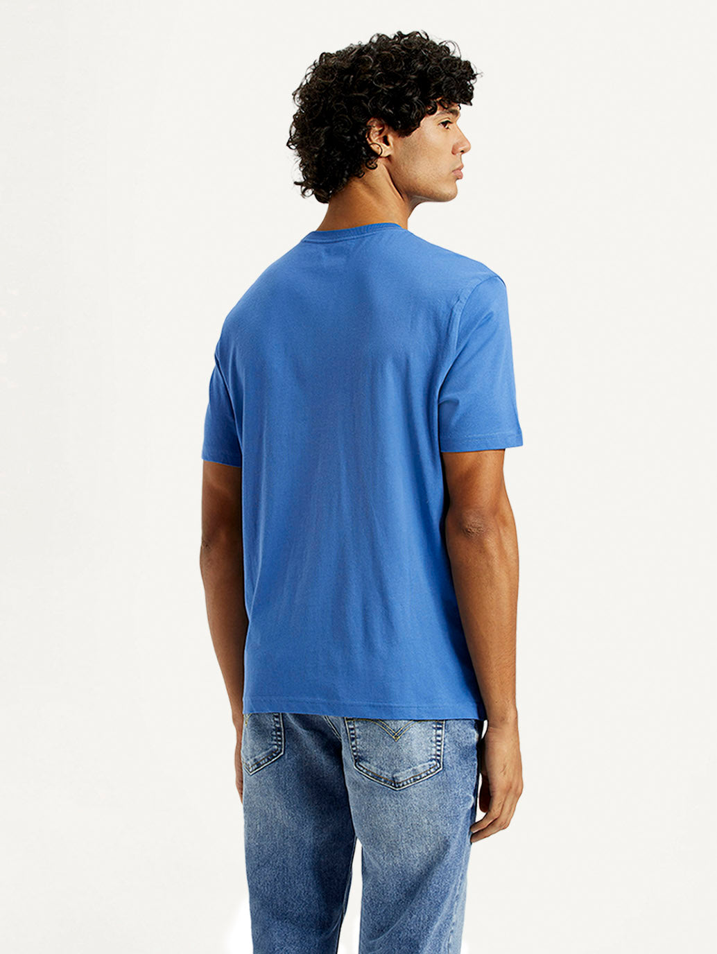 Men's Typography Regular Fit T-Shirt - Back View