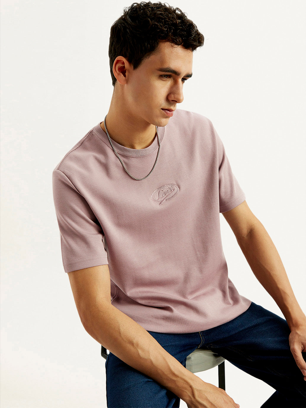 Men's Solid Crew Neck T-shirt