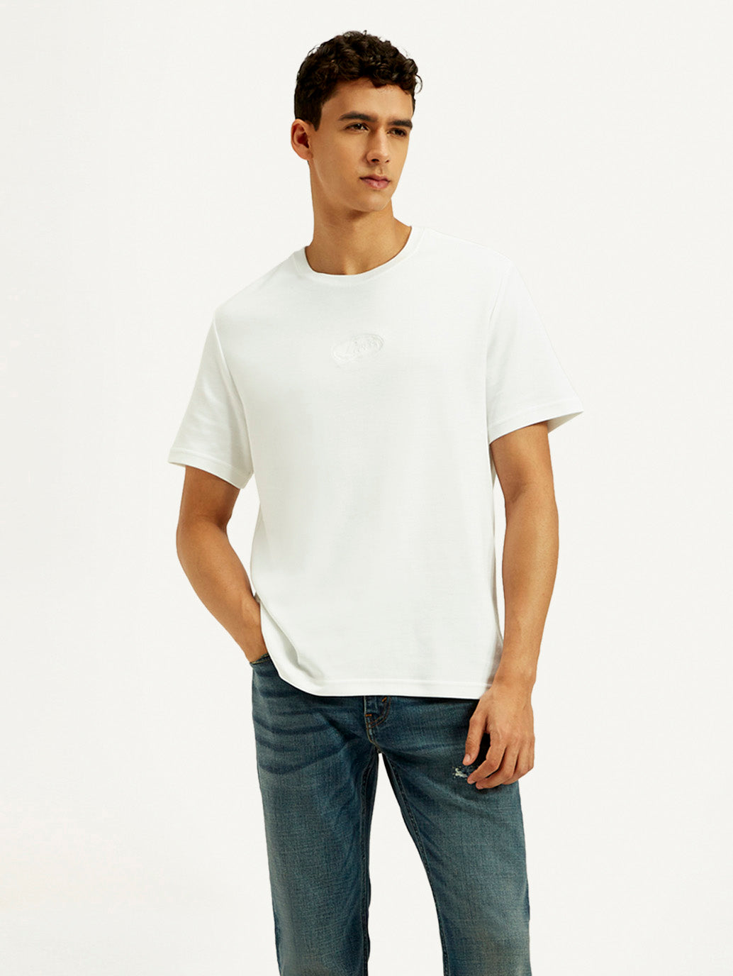 Men's Solid Regular Fit T-Shirt - Styleshot View
