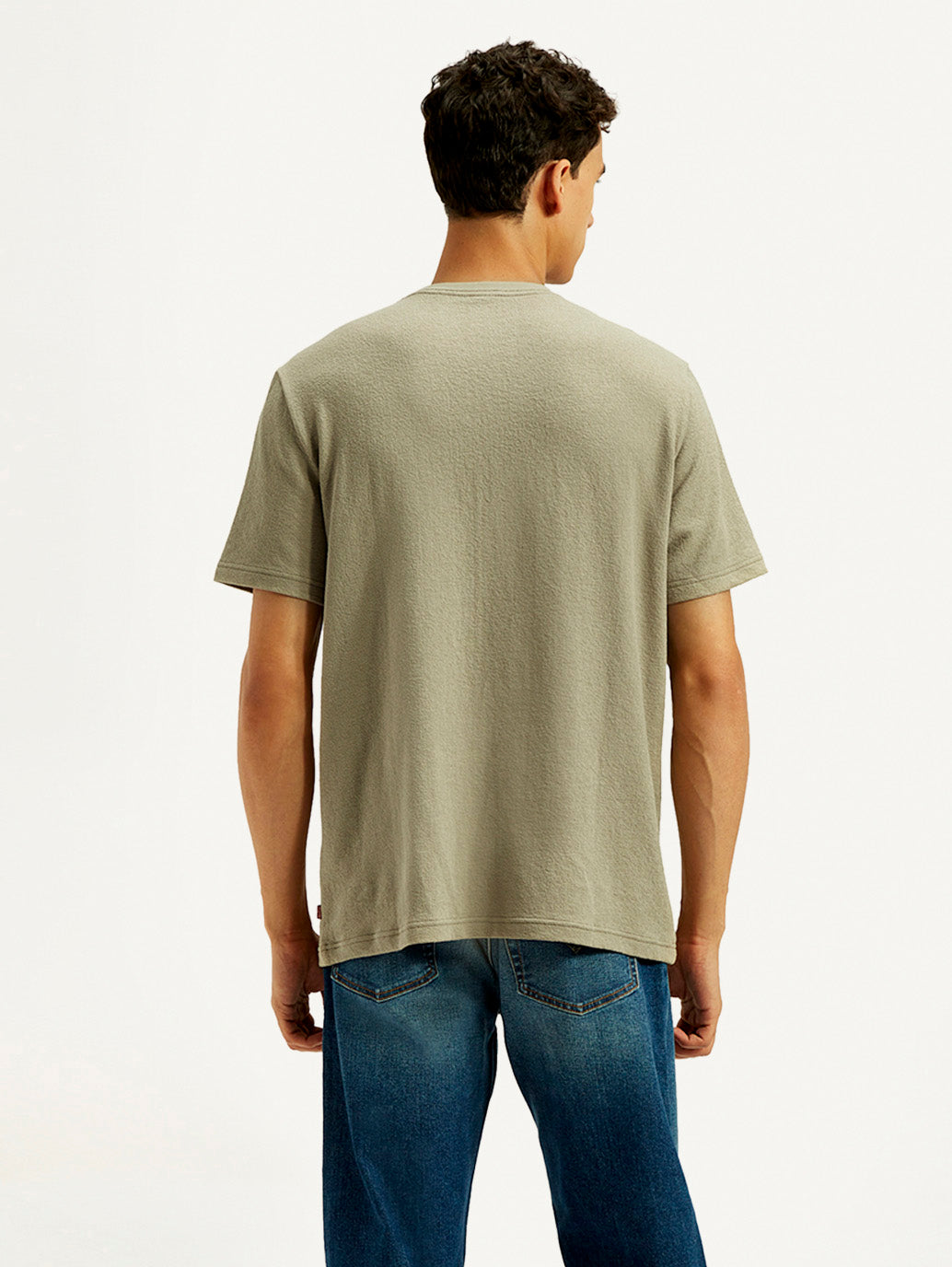 Men's Typography Regular Fit T-Shirt - Back View