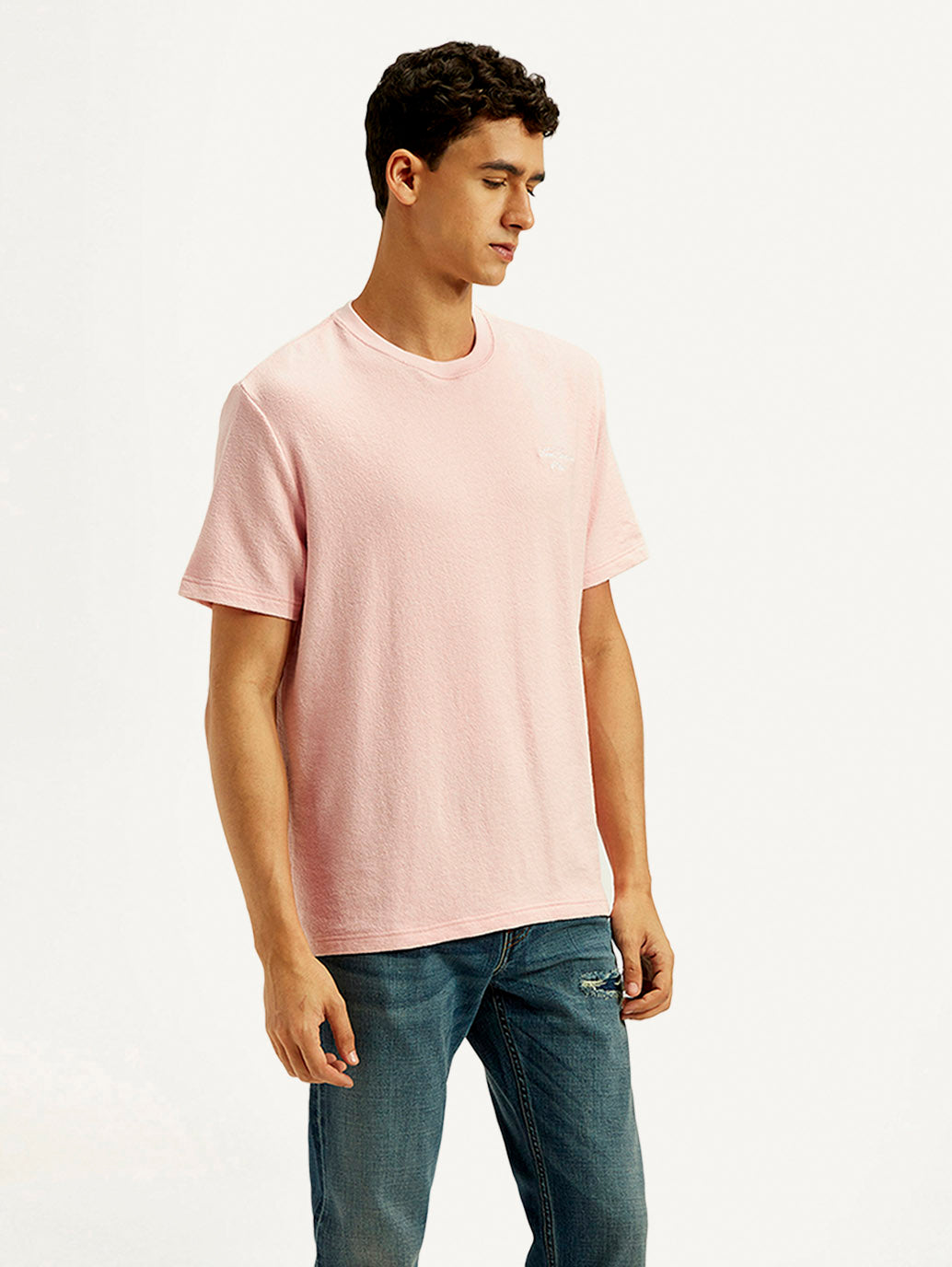 Men's Typography Regular Fit T-Shirt - Side View