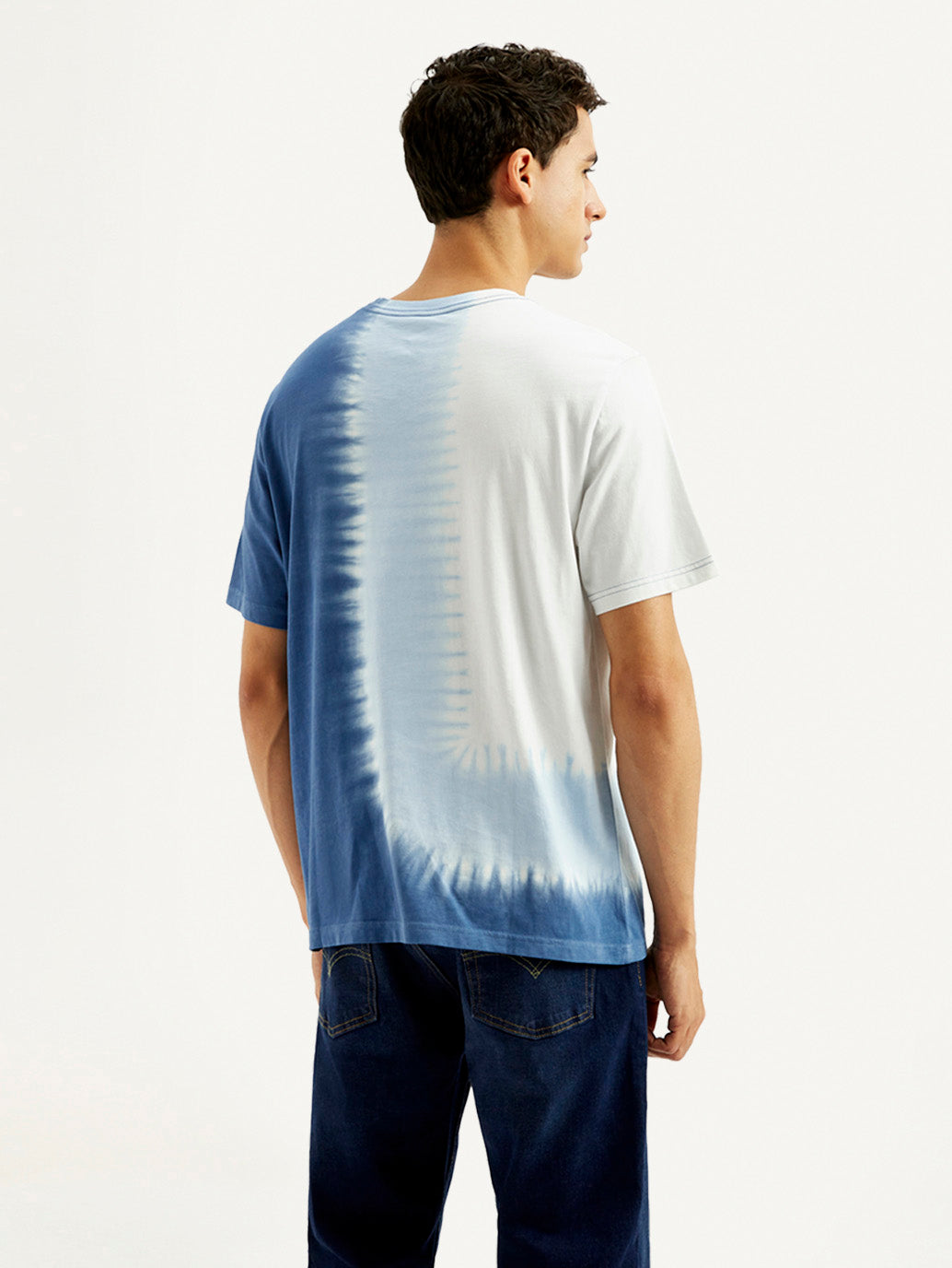 Men's Tie-Dye Crew Neck T-shirt - Back View