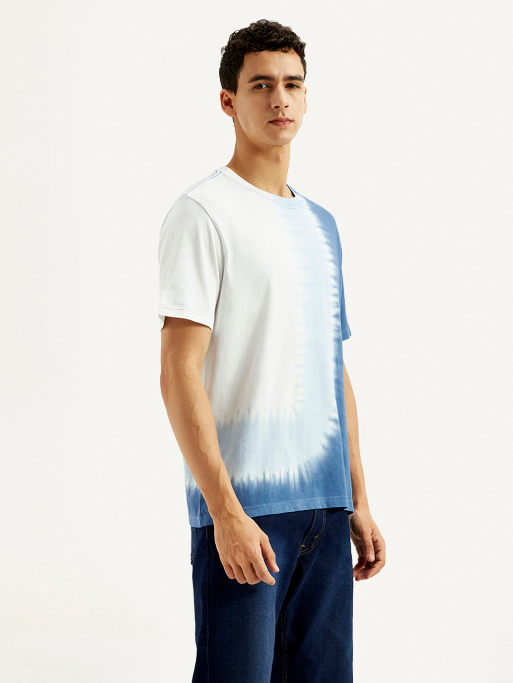 Men's Tie-Dye Crew Neck T-shirt - Side View
