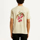 Men's Graphic Print Crew Neck T-shirt - Back View