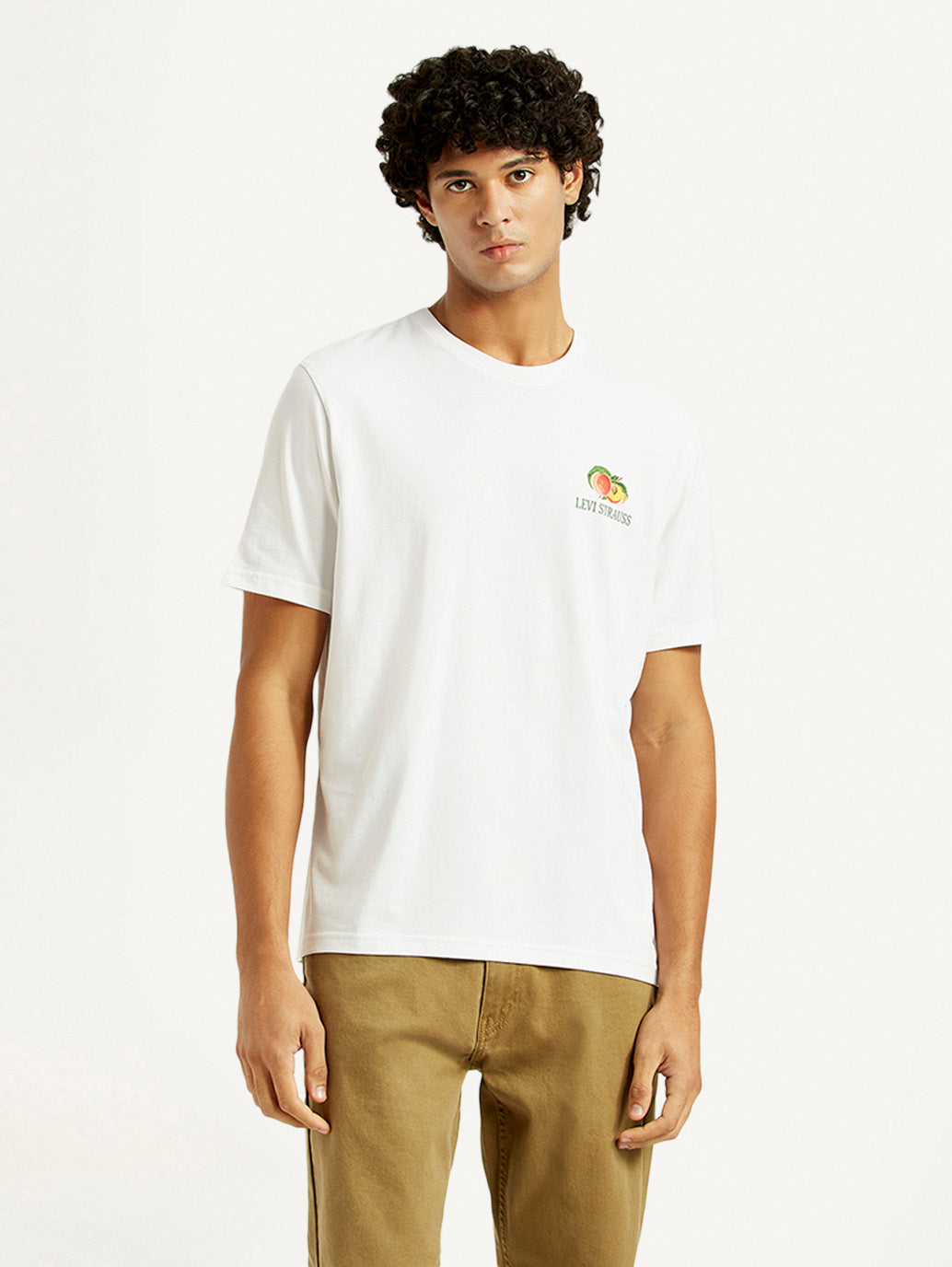 Men's Graphic Print Crew Neck T-shirt - Front View