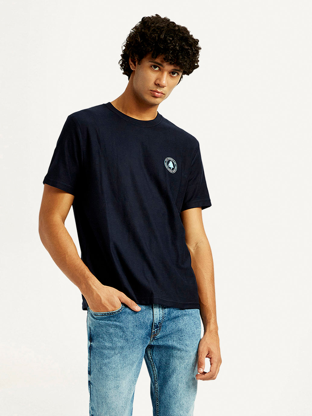 Men's Graphic Print Crew Neck T-shirt - Styleshot View