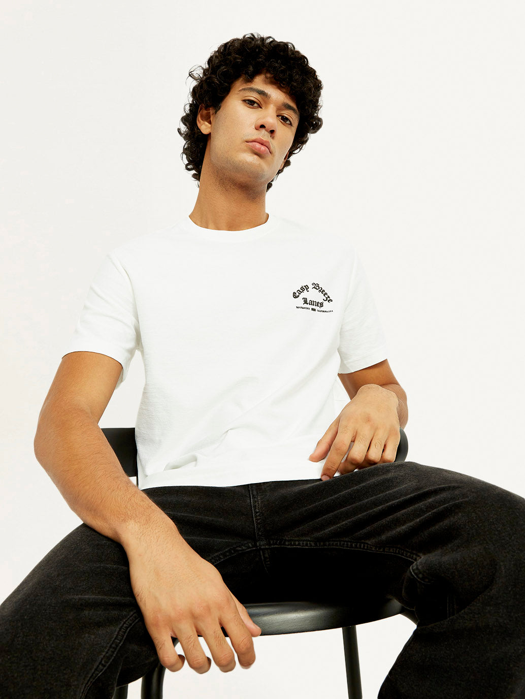 Men's Graphic Print Crew Neck T-shirt