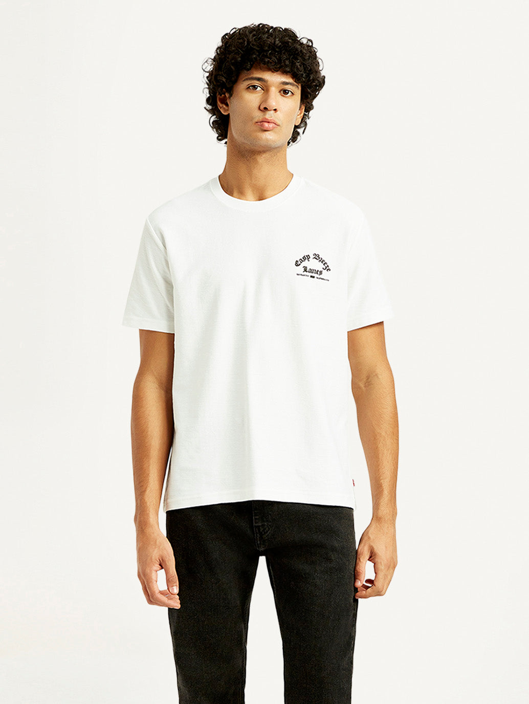 Men's Graphic Print Crew Neck T-shirt - Front View