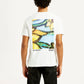 Men's Graphic Print Crew Neck T-shirt - Back View