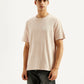 Men's Typography Overdyed Crew Neck T-shirt - Front View