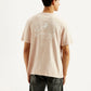 Men's Typography Overdyed Crew Neck T-shirt - Back View