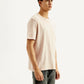 Men's Typography Overdyed Crew Neck T-shirt - Side View