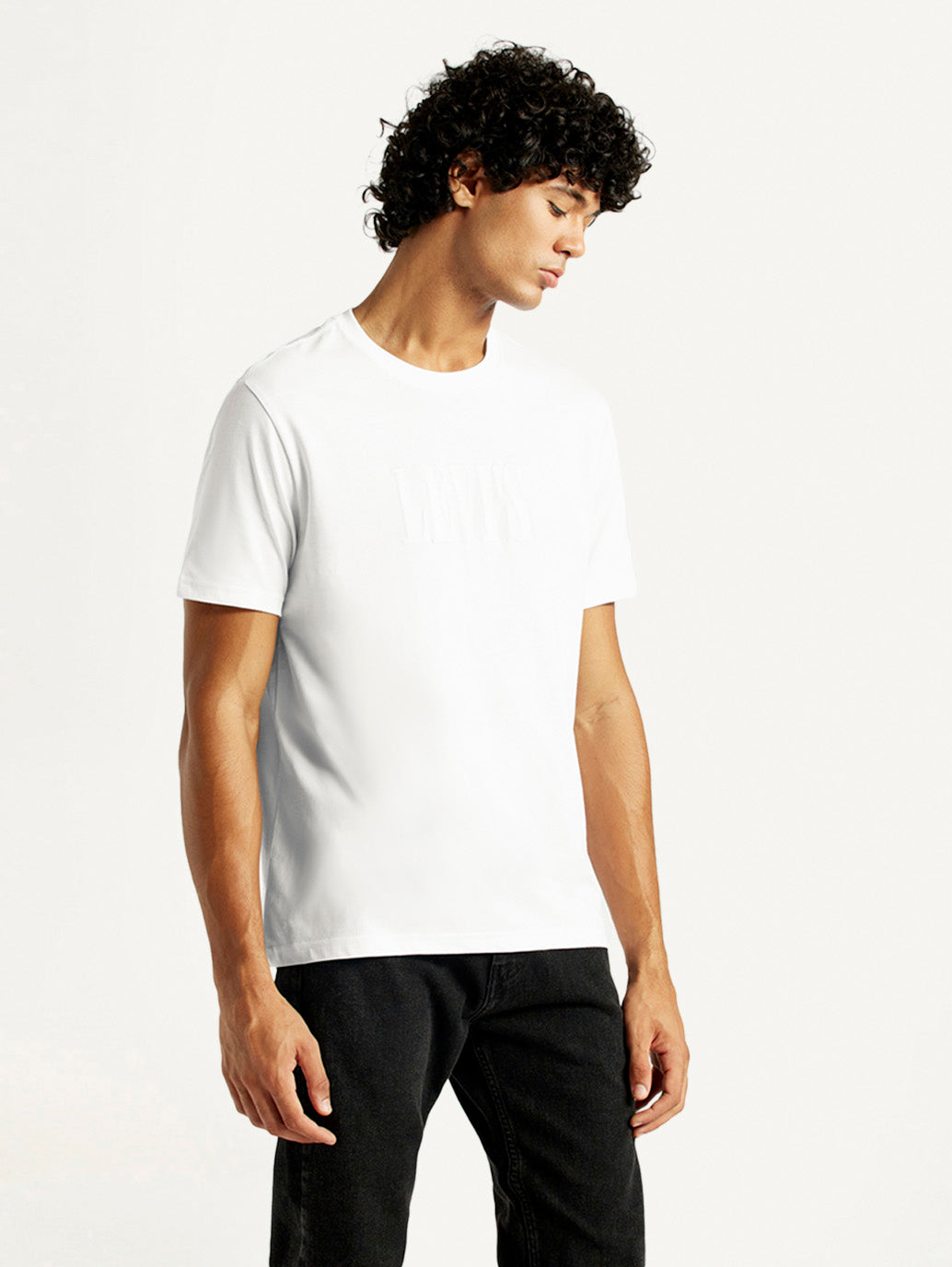 Men's Solid Regular Fit T-Shirt - Side View
