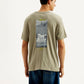 Men's Typography Crew Neck T-shirt - Back View