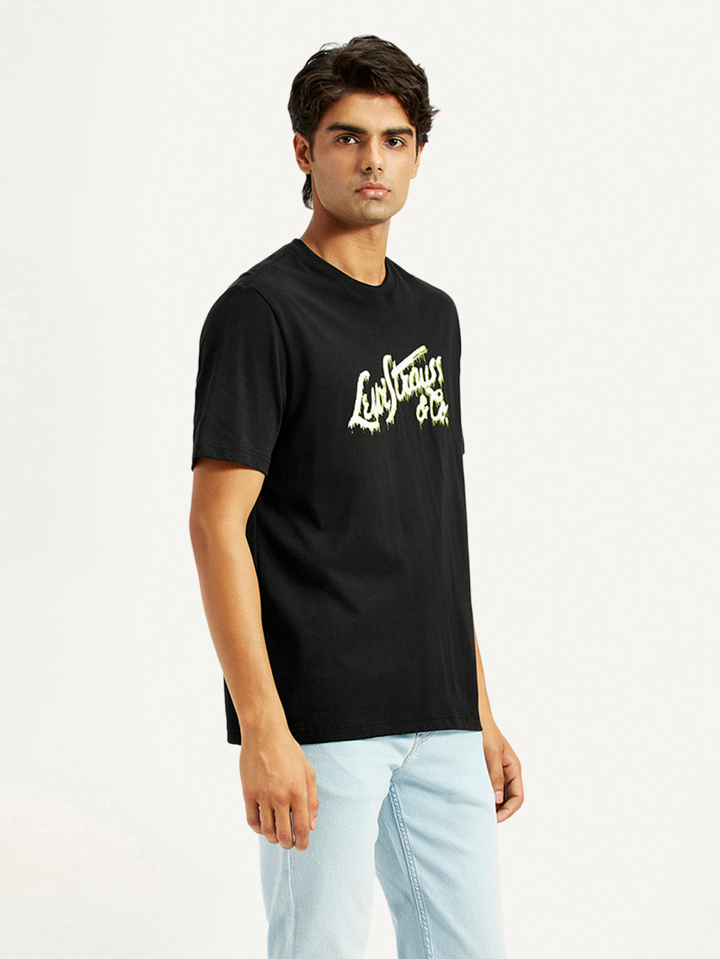 Men's Graphic Regular Fit T-Shirt - Side View