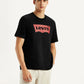 Men's Brand Logo Black Crew Neck T-shirt - Styleshot View