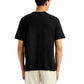 Men's Brand Logo Black Crew Neck T-shirt - Back View