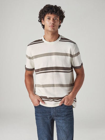 levi's Men's Striped Regular Fit Textured T-Shirt-picture-25