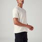 Men's Solid Regular Fit Textured T-Shirt - Side View