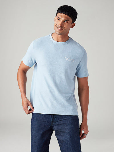 levi's Men's Solid Regular Fit Textured T-Shirt-picture-17