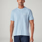 Men's Solid Regular Fit Textured T-Shirt - Front View