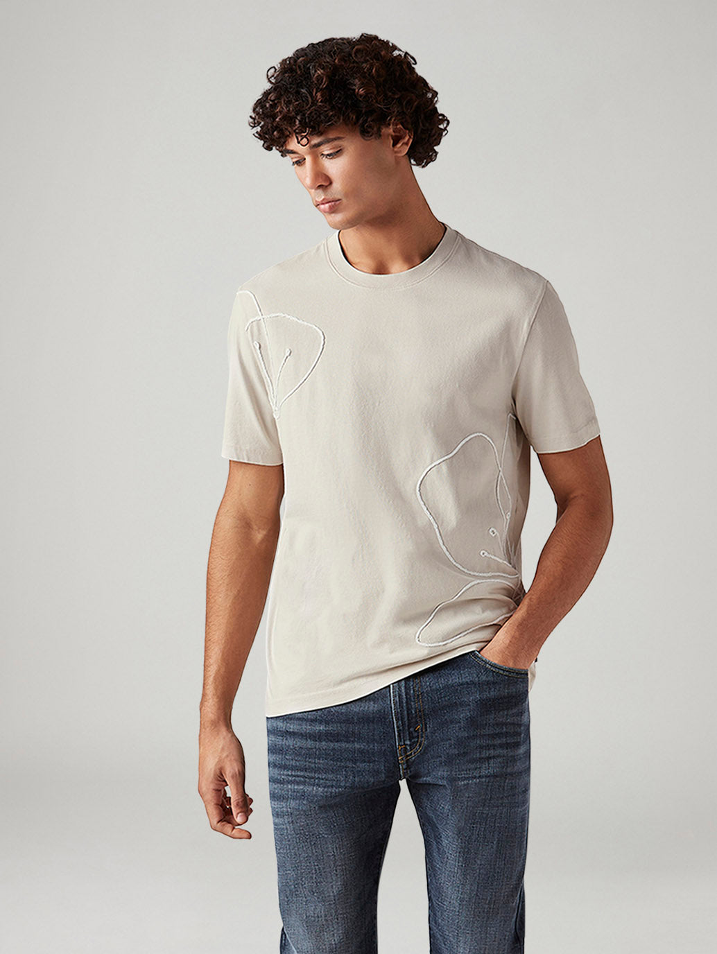 Men's Abstract Regular Fit T-Shirt
