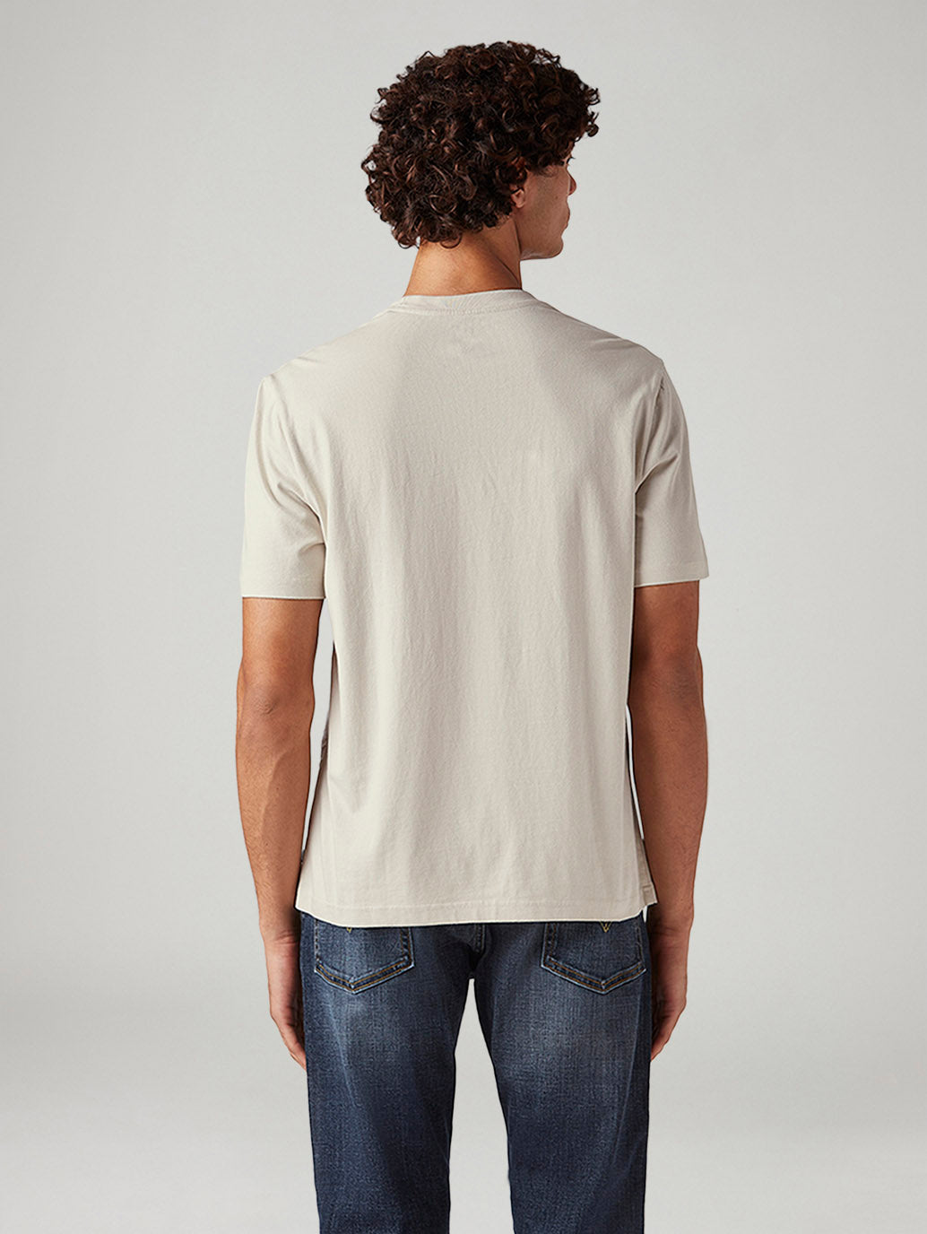 Men's Abstract Regular Fit T-Shirt - Back View