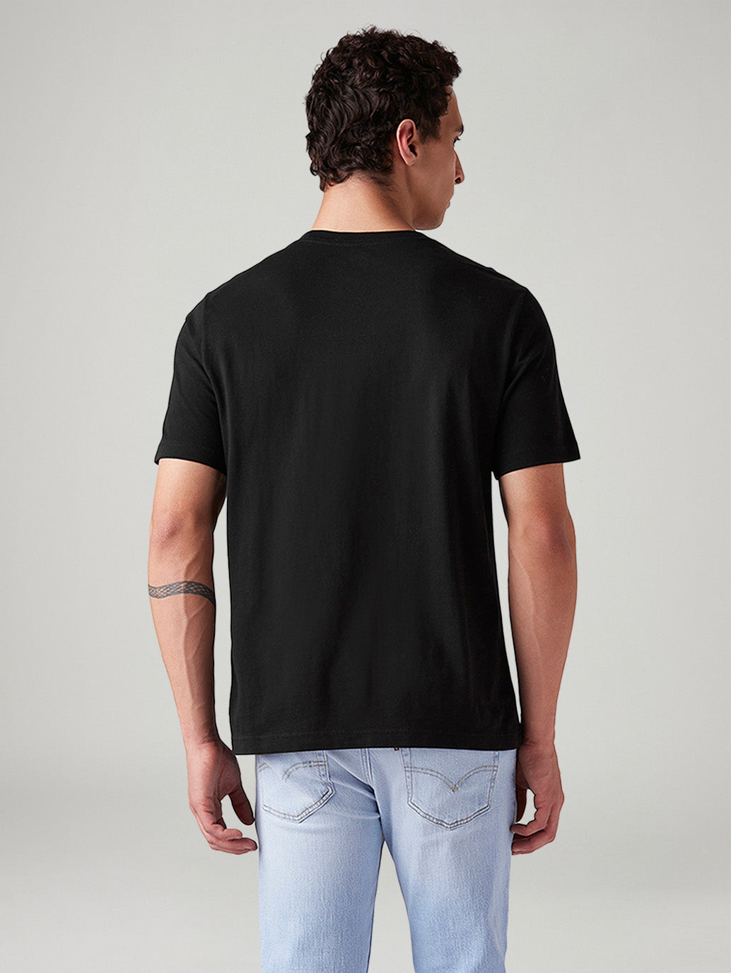 Men's Graphic Print Regular Fit T-Shirt - Back View