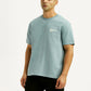 Men's Solid Light Blue Crew Neck T-shirt - Styleshot View