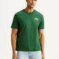 Men's Brand Logo Green Crew Neck T-shirt - Styleshot View