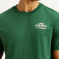 Men's Brand Logo Green Crew Neck T-shirt - Detail View
