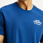 Men's Brand Logo Blue Crew Neck T-shirt - Detail View
