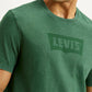 Men's Brand Logo Green Crew Neck T-shirt - Detail View