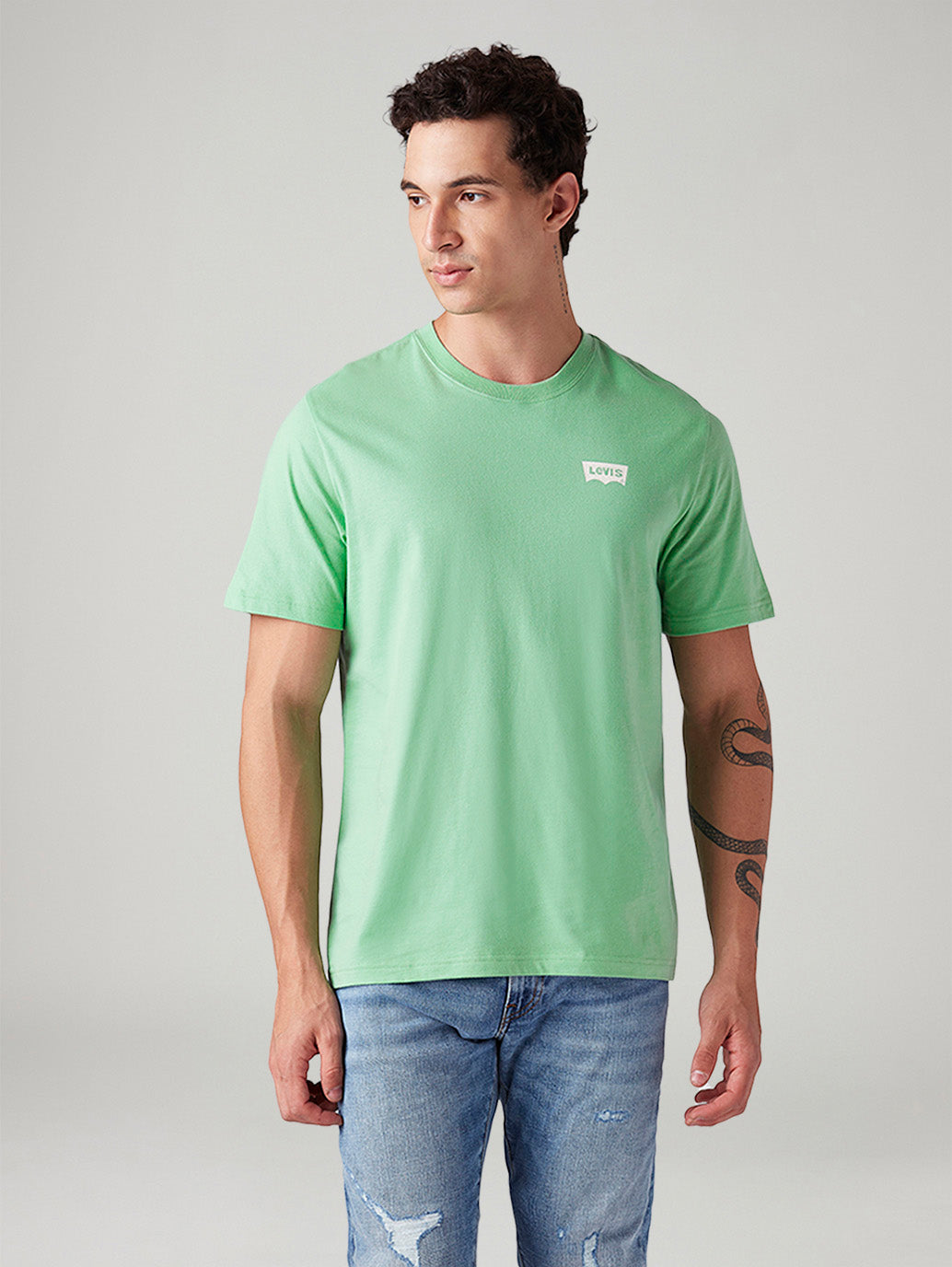 Men's Graphic Print Regular Fit T-Shirt - Front View