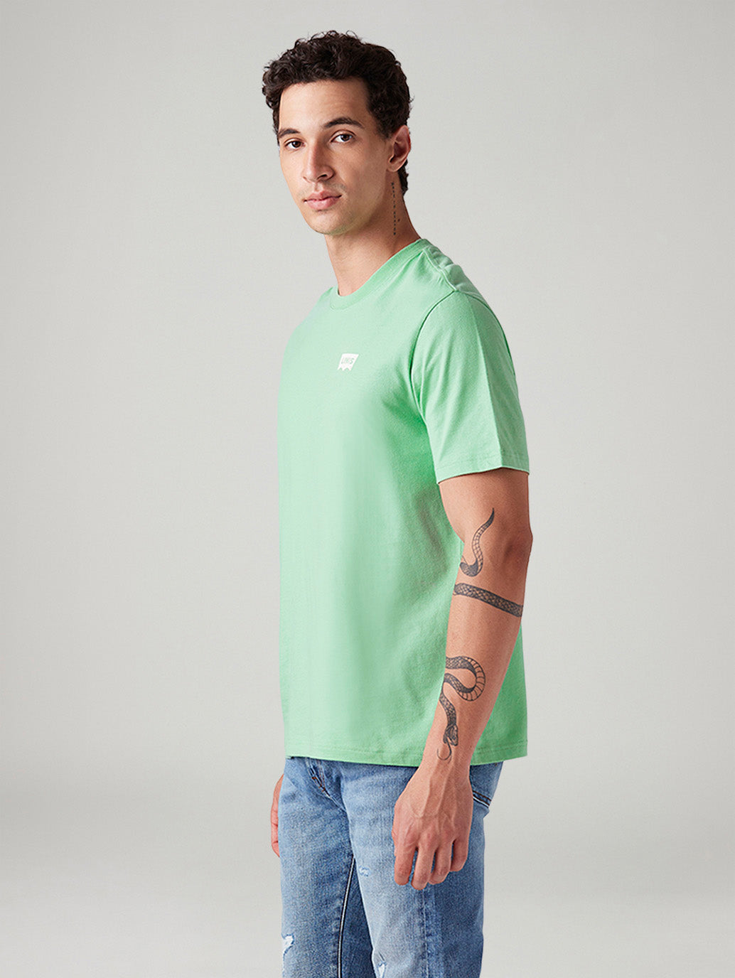 Men's Graphic Print Regular Fit T-Shirt - Side View