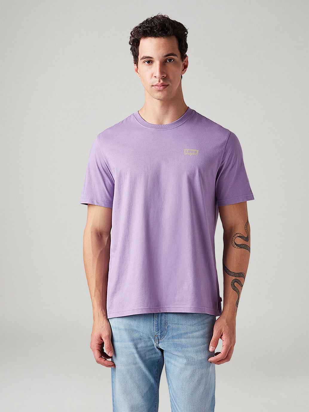 Men's Graphic Print Regular Fit T-Shirt - Front View