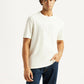 Men's Brand Logo White Crew Neck T-shirt - Styleshot View