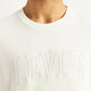 Men's Brand Logo White Crew Neck T-shirt - Detail View