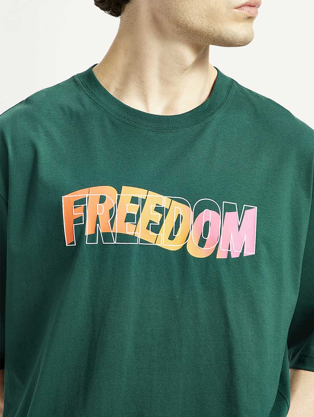 Men's Graphic Regular Fit T-Shirt - Detail View