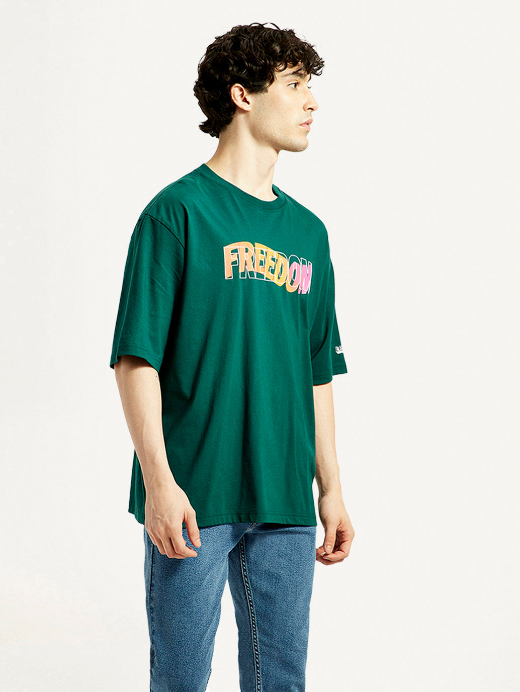 Men's Graphic Regular Fit T-Shirt - Side View