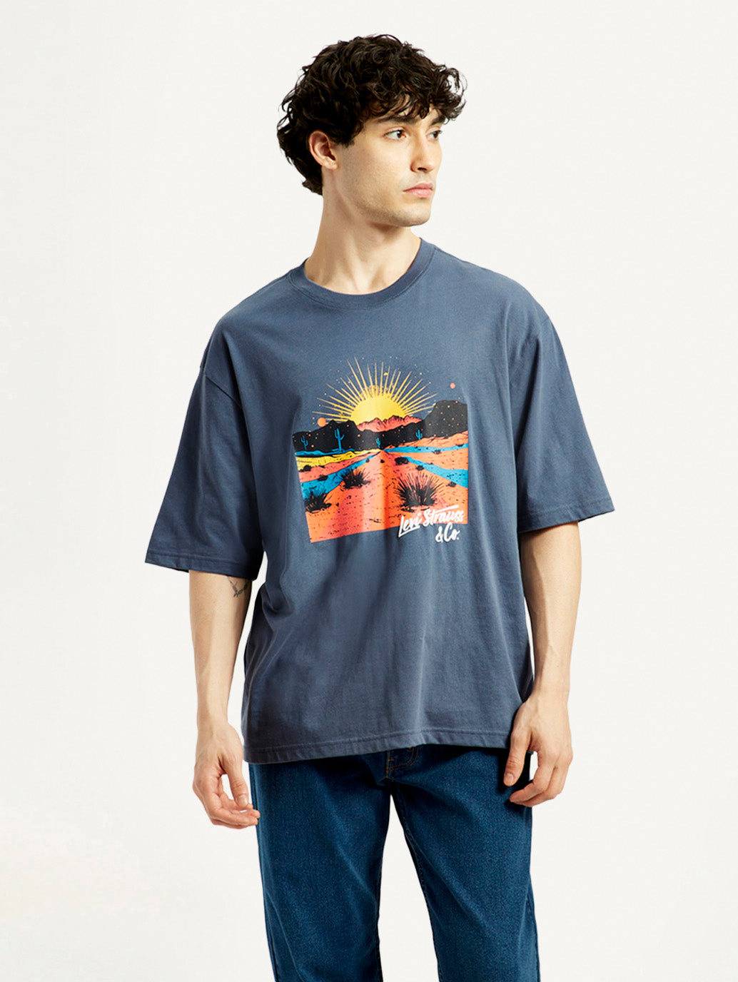 Men's Graphic Regular Fit T-Shirt - Front View