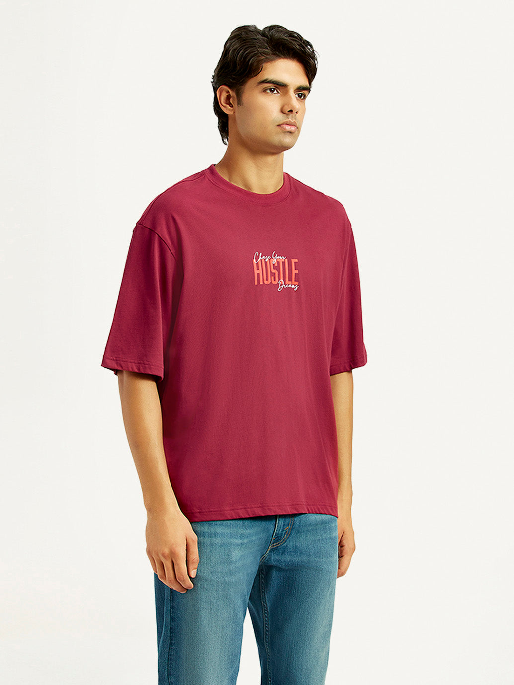 Men's Graphic Regular Fit T-Shirt - Side View